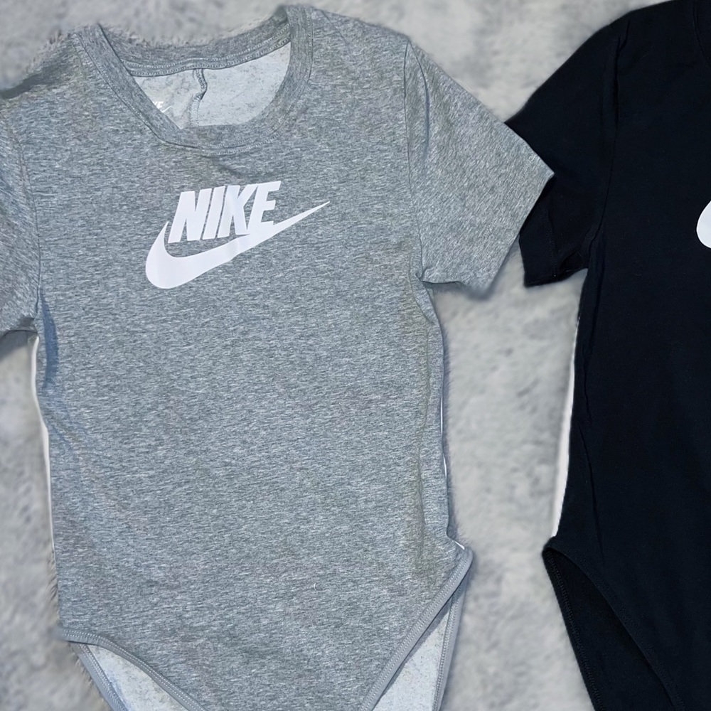 Gray Nike Bodysuit